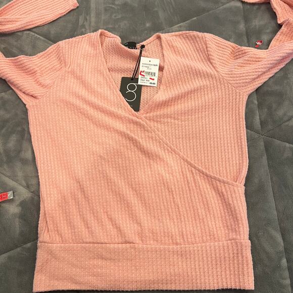 Gibson  NEW Blush V Neck Sweater Pullover Size Small New with tags - Picture 10 of 12